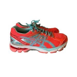 Asics GT 1000 Hot Pink/Turquoise Running Shoe, 8.5